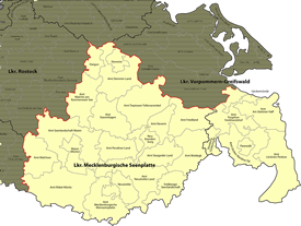 Karte Süd-Mecklenburg